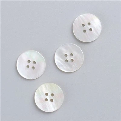 Accesorios de costura de botones de concha real
