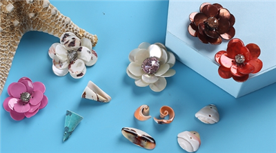 Botones de concha natural