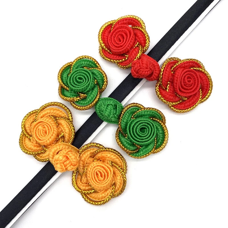 The Traditional Disc Buckle Of The Golden Silk Rose