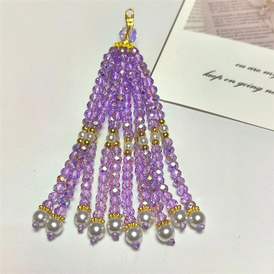 Handcrafted Beaded Pearl Tassel Pendant factory